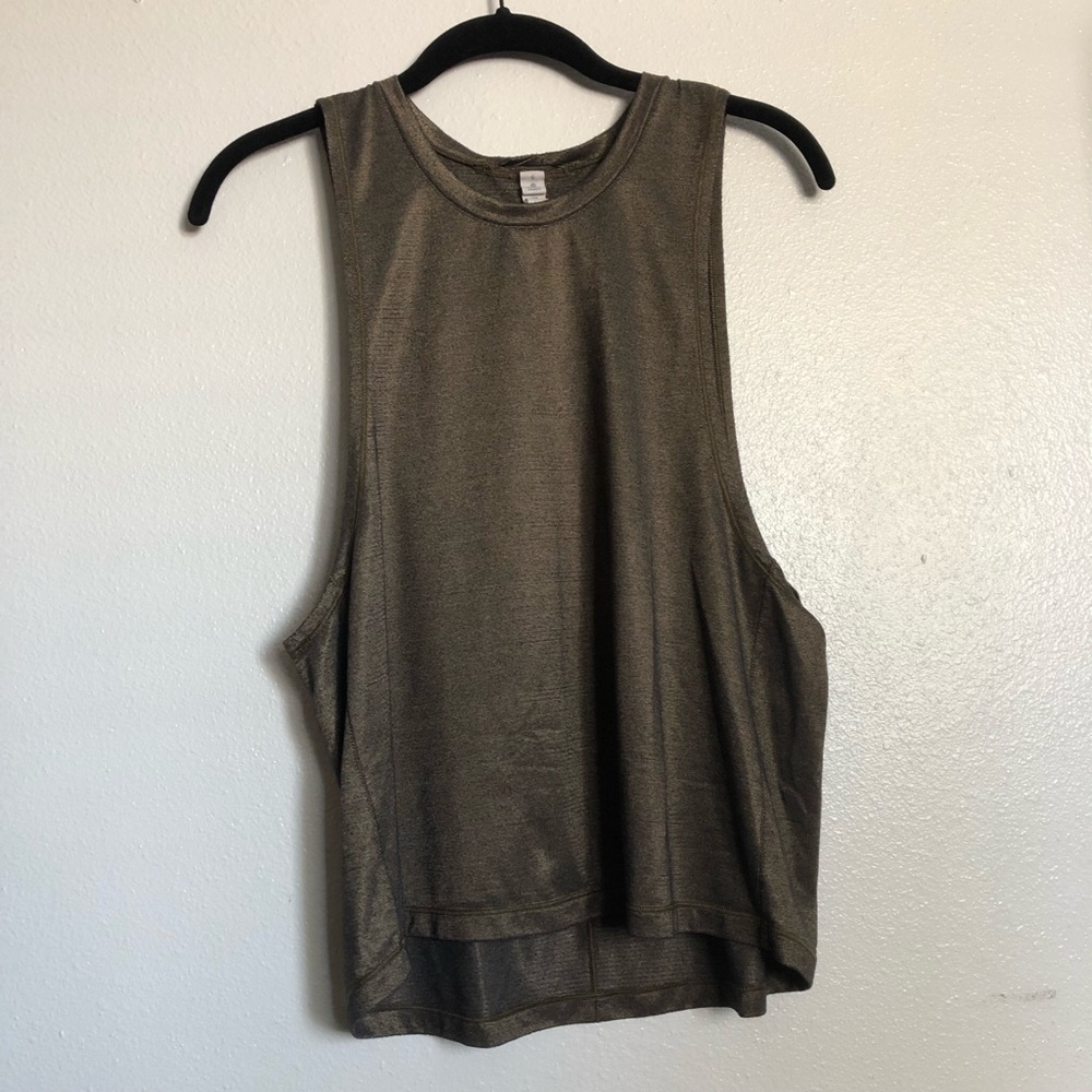🌸 SOLD 🌸 Lululemon Shimmer Gold Tank Top - Picture 2 of 9